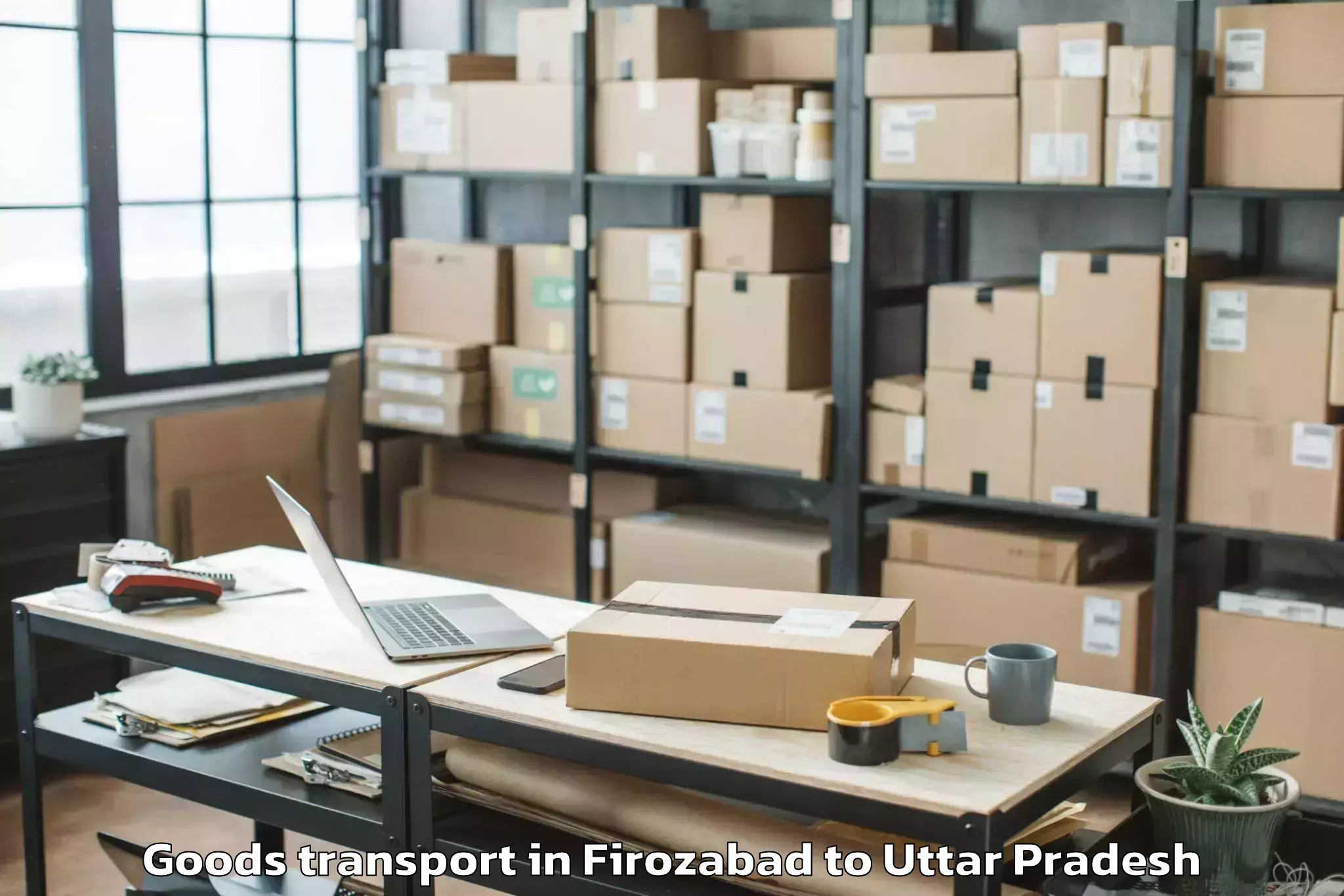 Reliable Firozabad to Bilhaur Goods Transport